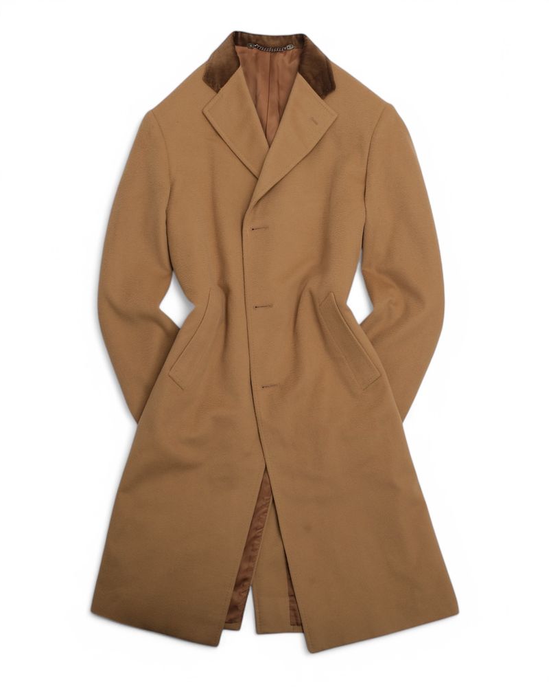 Beige Cashmere Overcoat