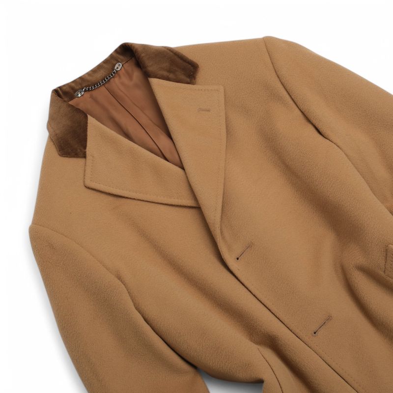 Beige Cashmere Overcoat