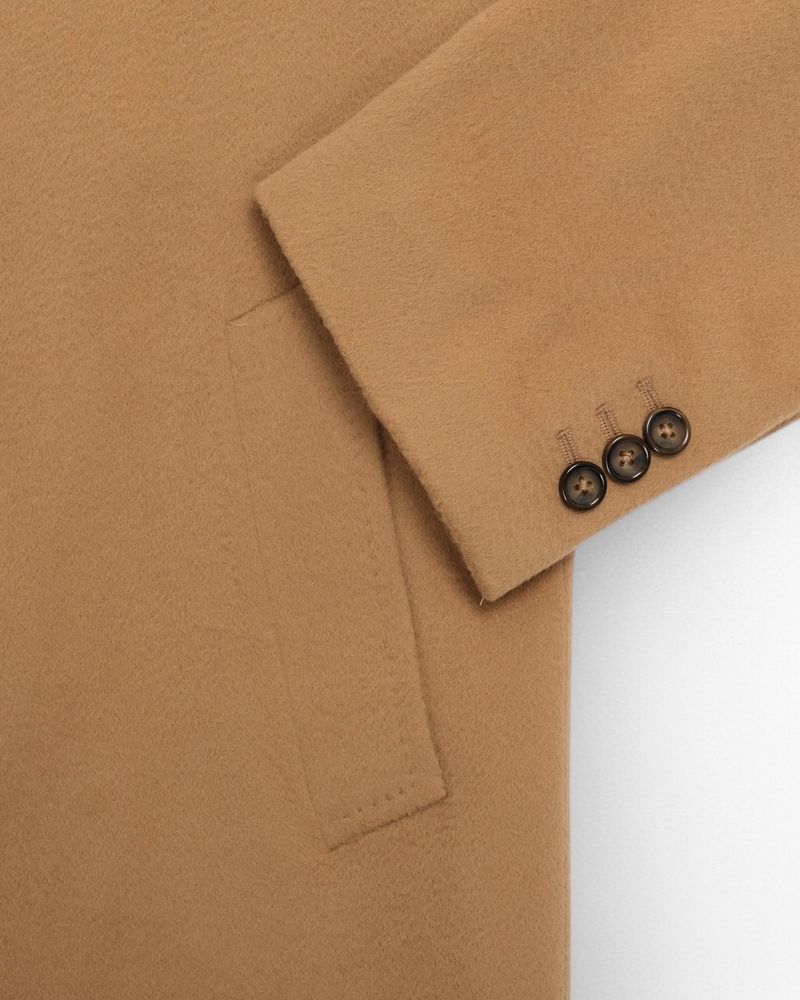 Beige Cashmere Overcoat