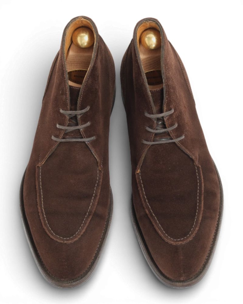 Mink Suede Split-Toe Chukka Boot