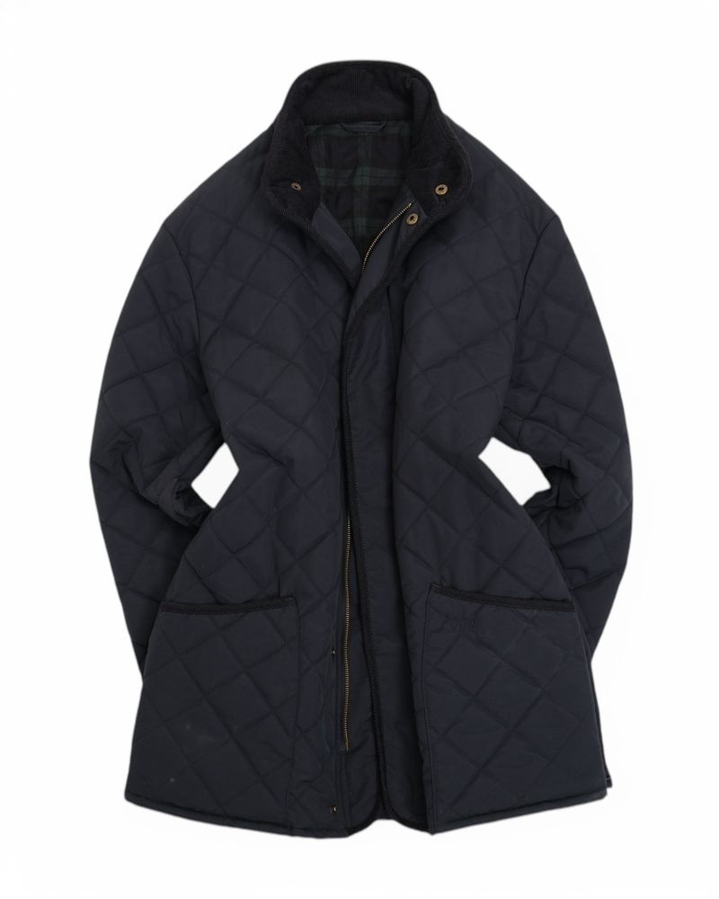 Navy Quilted Jacket
