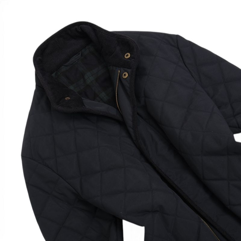 Navy Quilted Jacket
