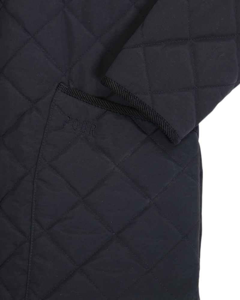 Navy Quilted Jacket