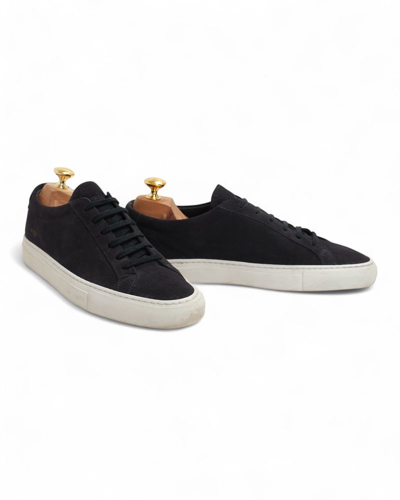 Navy Retro Suede Sneakers