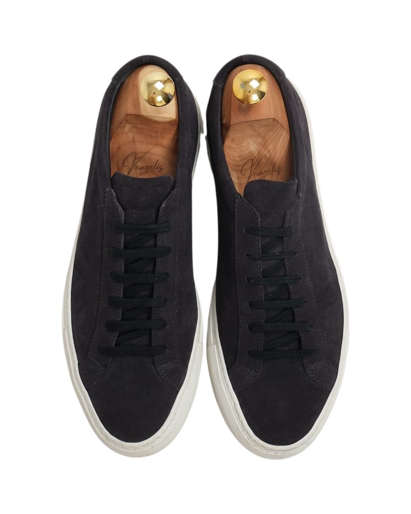 Navy Retro Suede Sneakers