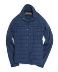 Blue Technical Panel Cardigan Jacket