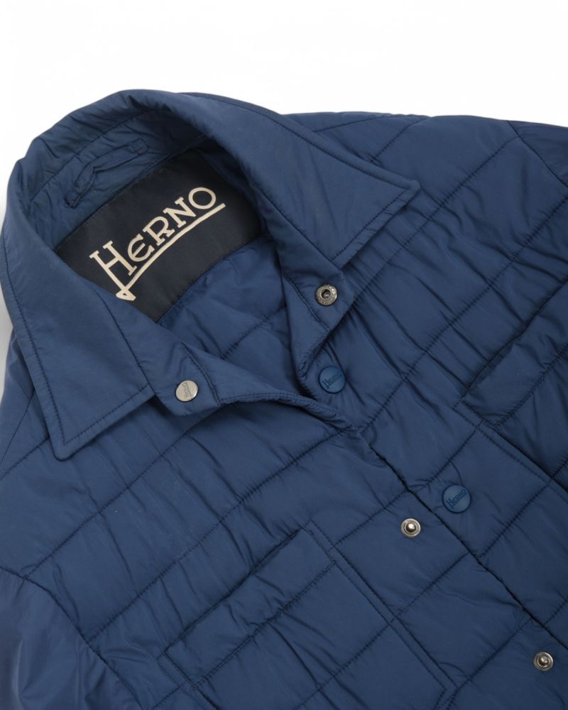 Blue Technical Panel Cardigan Jacket