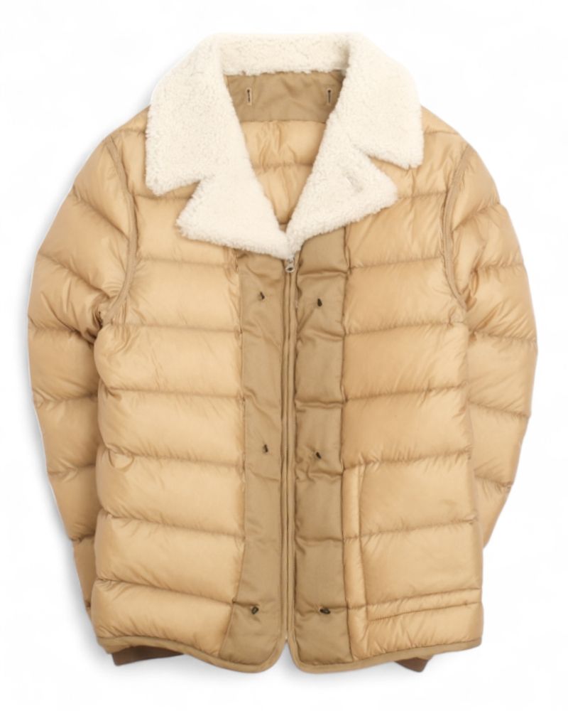 Brown Heavy Shearling Field Jacket