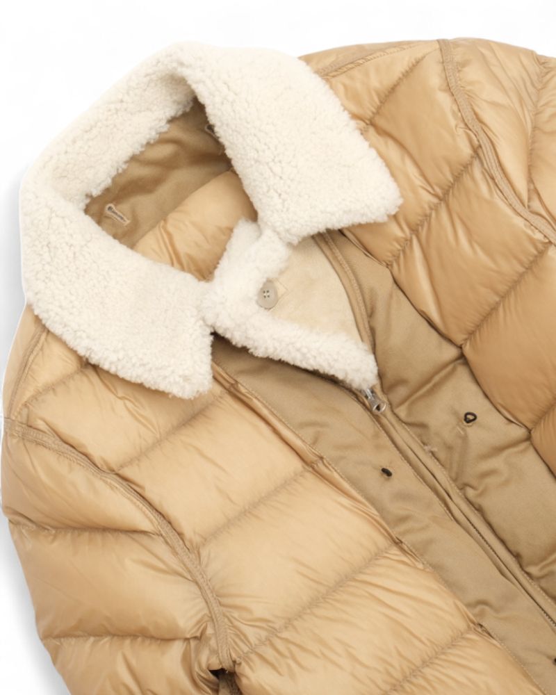 Brown Heavy Shearling Field Jacket
