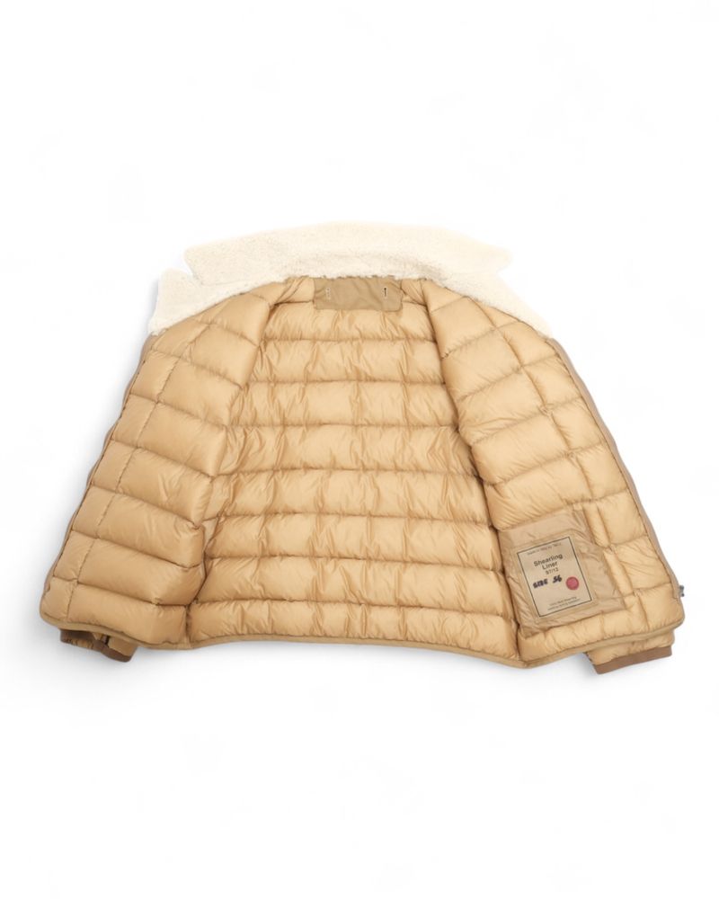 Brown Heavy Shearling Field Jacket