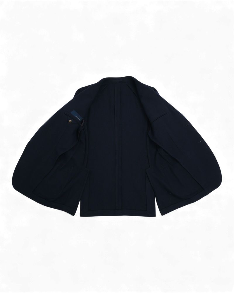 Navy Wool/Cotton/Cashmere Club Blazer