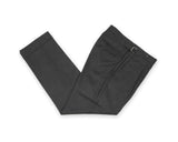 Blugiallo - Dark Grey High Rise Pleated Flannel Wool Trousers 46