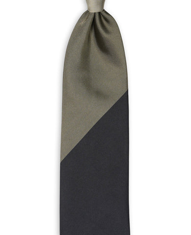 Drake´s - Block Striped 3-Folded Silk Tie