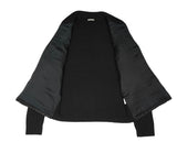 Gran Sasso - Black Chunky Virgin Wool Full Zip Sweater 50/L