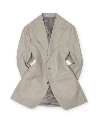 Blugiallo - Sand Beige Wool Suit 46