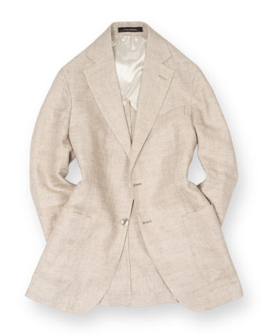 Oscar Jacobson - Light Beige Linen Sports Jacket 46