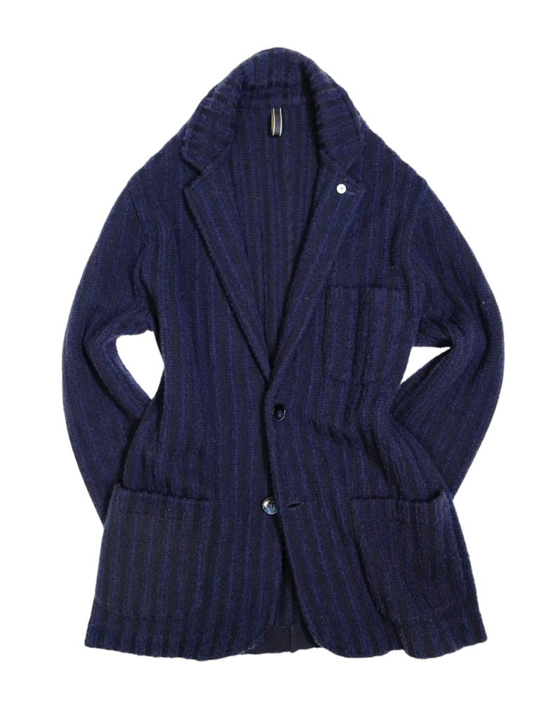 Knitted Navy Sport Jacket