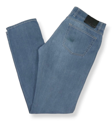 Z Zegna - Blue Mid Rise 5-Pocket Jeans 34/36