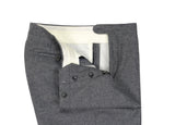 Saman Amel - Grey High Rise Flannel Wool Trousers 52
