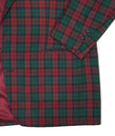 Robert Kjellin - Red/Green Tartan Checked Bespoke Sports Jacket 58 Long