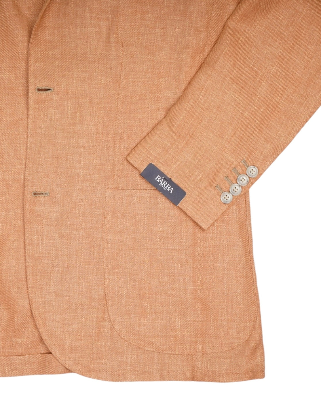 Pale Peach Linen/Wool/Silk Sports Jacket