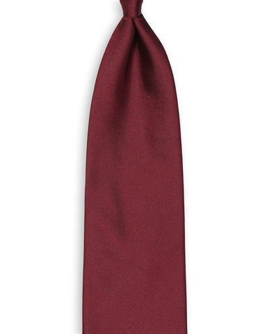 Brooks Brothers - Wine Red 3-folded Silk Tie