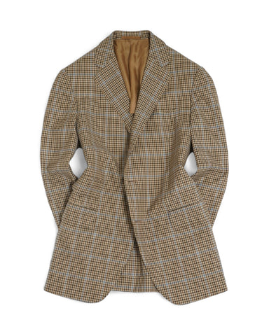 Caruso for Gabucci - Beige Checked Wool Sports Jacket 50