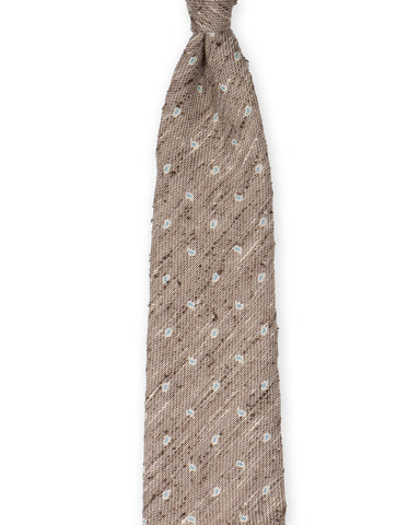 Suitsupply - Light Brown Shantung 3-folded Tie