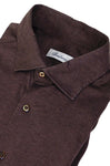 Stenströms - Brown Jersey Cotton Shirt M