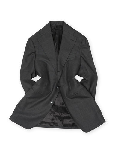 Blugiallo - Dark Grey Super 130's Wool Suit 46