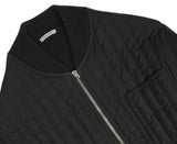 Gran Sasso - Black Chunky Virgin Wool Full Zip Sweater 50/L