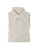 Blugiallo - Beige Linen Shirt 38