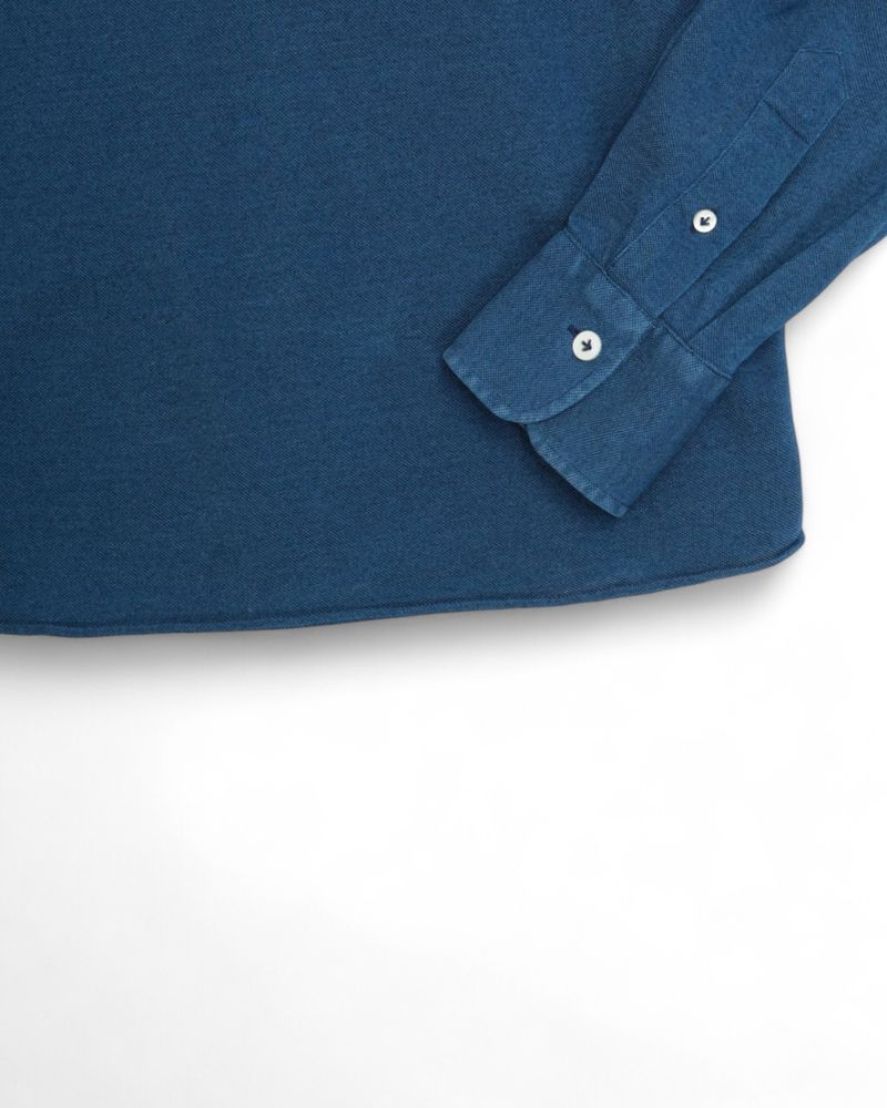 Dark Blue Cotton Popover