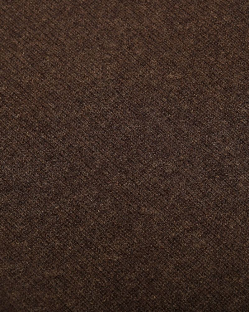 Dark Brown Heavy 6-ply Cashmere Turtleneck
