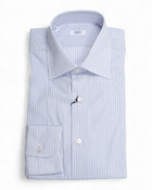 Blue/Navy Striped Poplin Shirt