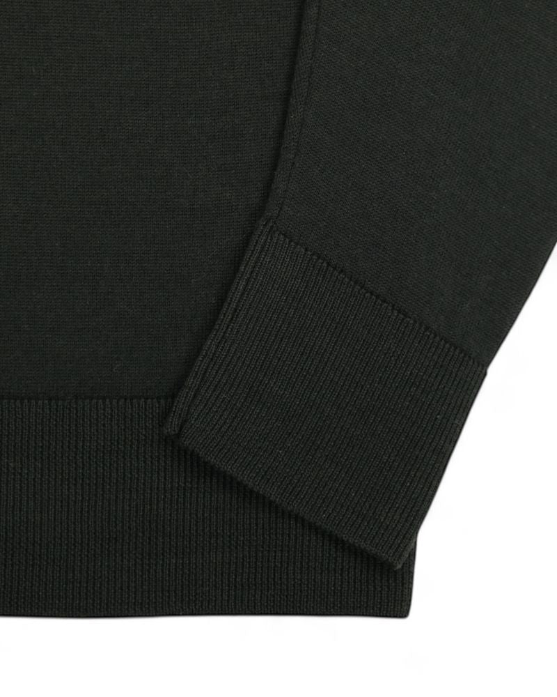 Dark Green Merino Wool Polo
