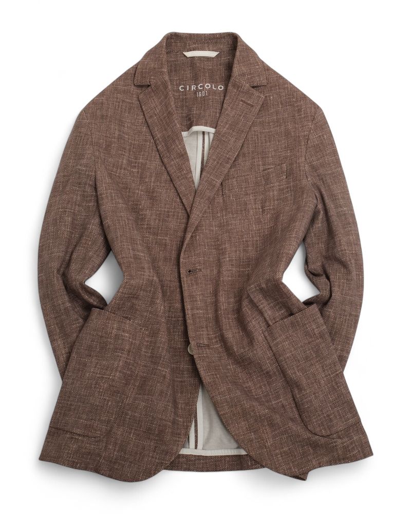Brown Unconstructed Sports Jacket