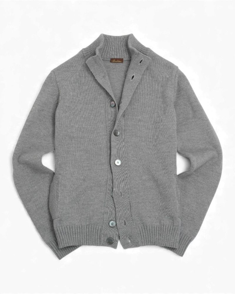 Mid Grey Chunky Merino Cardigan