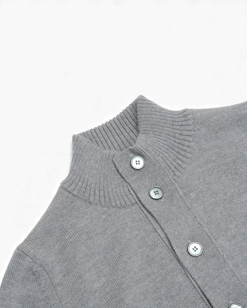 Mid Grey Chunky Merino Cardigan