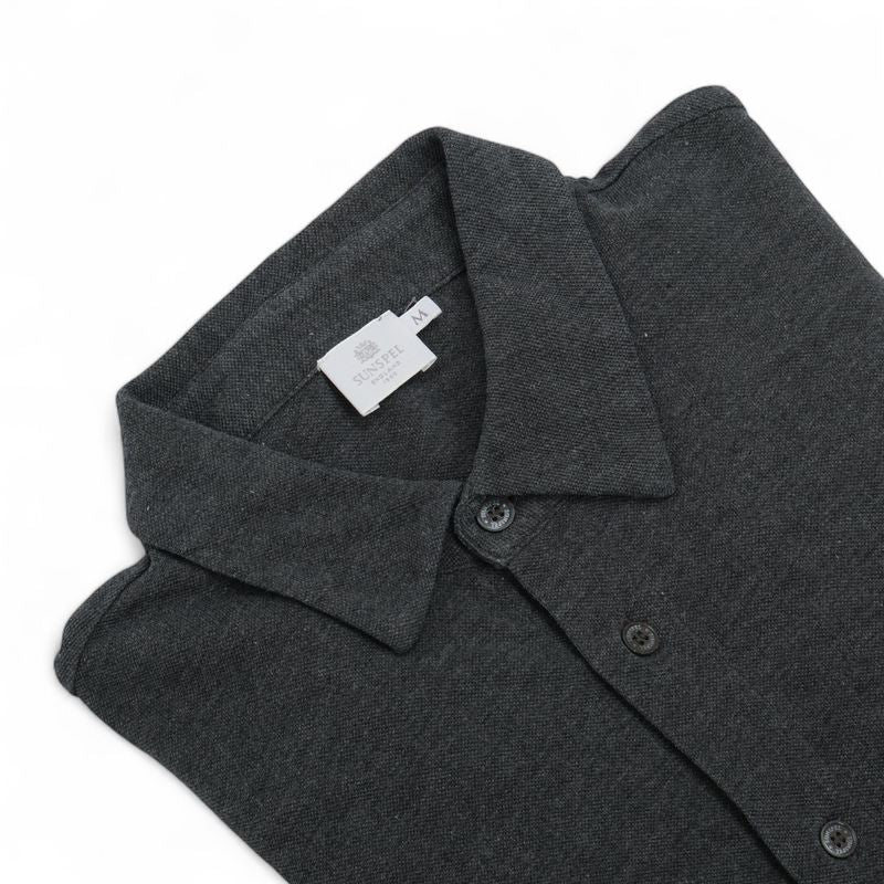 Dark Grey Pique Shirt