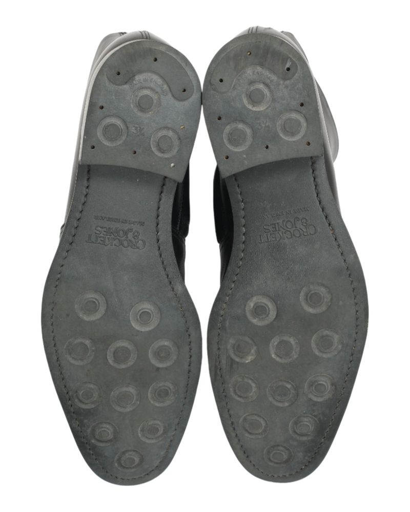 Black Calf Zip Ankle Boots