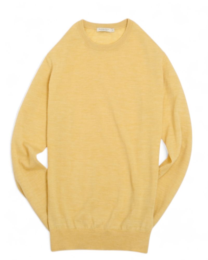 Pale Yellow Merino Wool Sweater