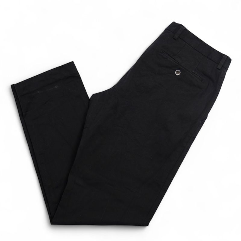 Black Cotton Trousers