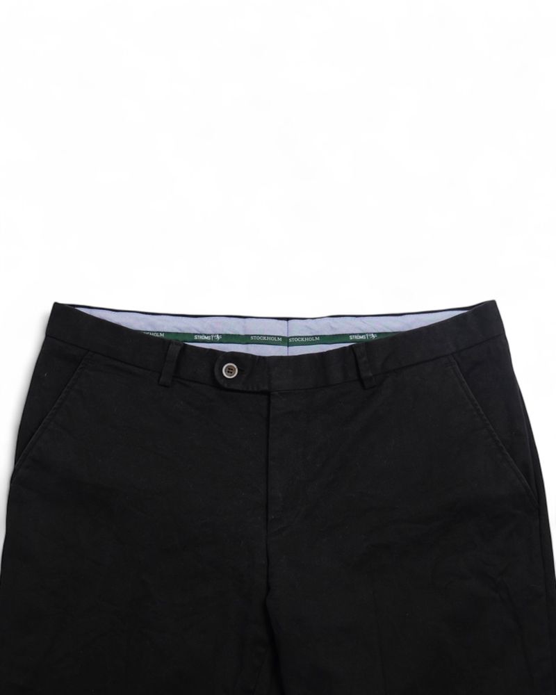 Black Cotton Trousers