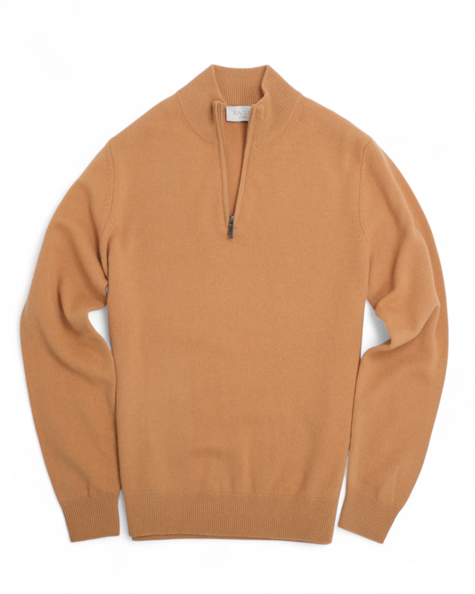Beige Half Zip Knit