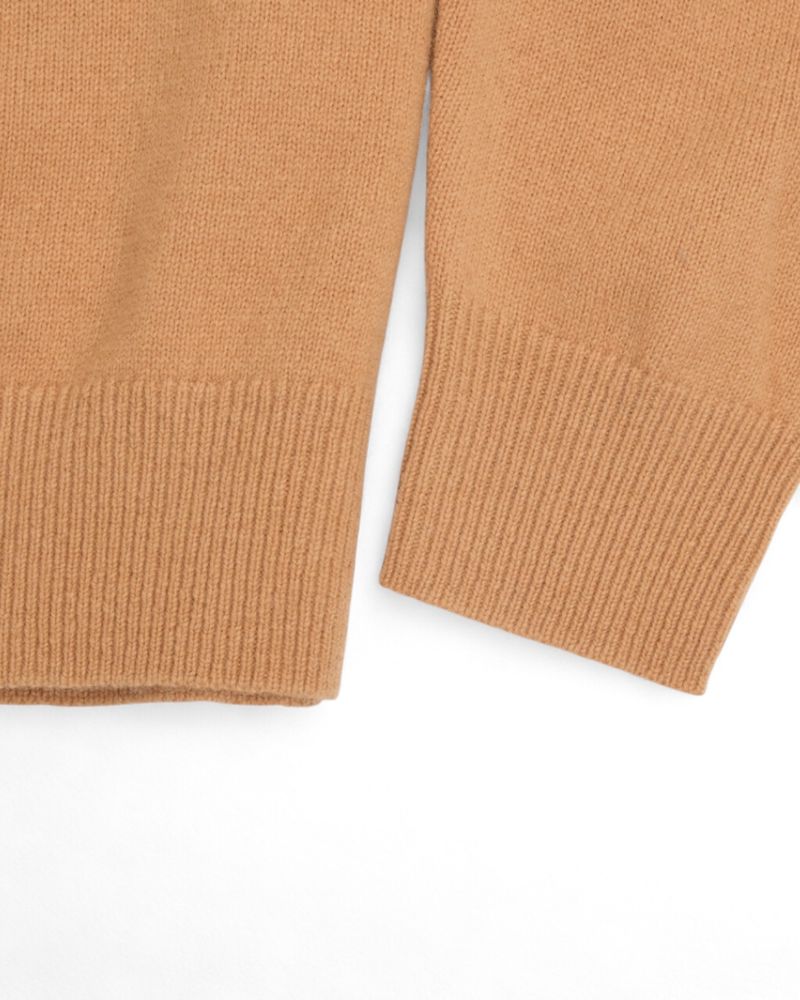 Beige Half Zip Knit