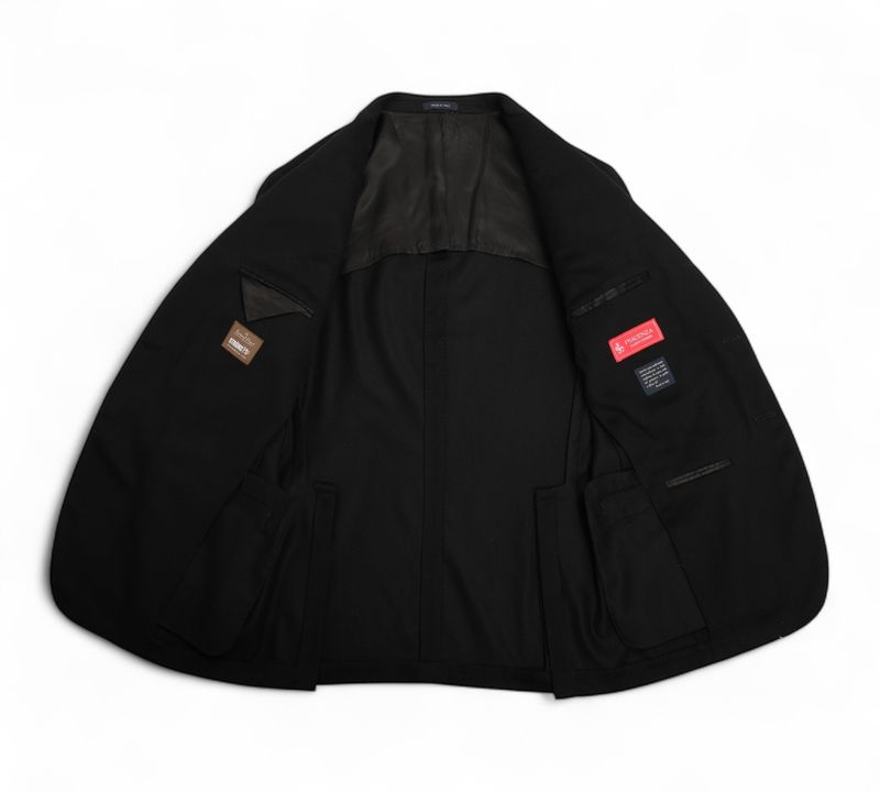 Black Piacenza Alashan Cashmere Sports Jacket