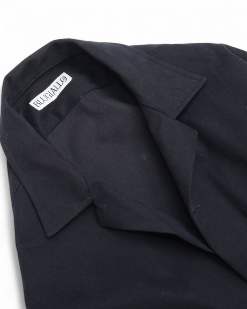 Navy Moleskin Twill Shirt Jacket