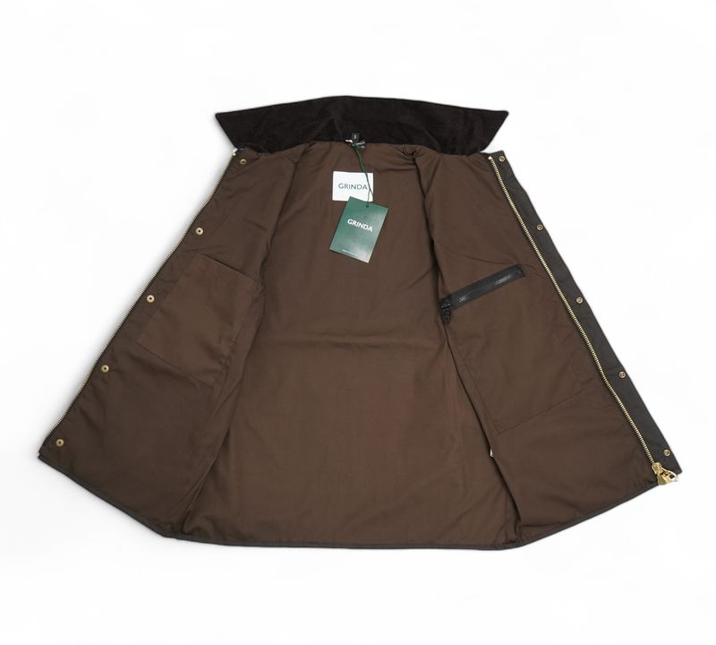 Dark Brown Waxed Cotton Vest
