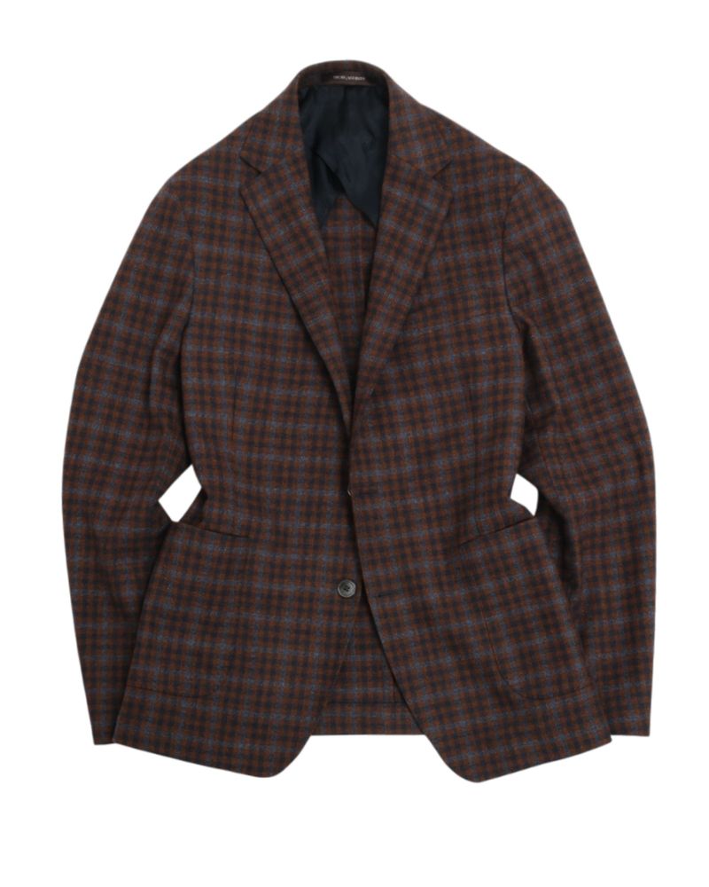 Rust/Navy/Blue Gunclub Flannel Sports Jacket